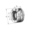 Thrust ball bearing Double direction  52322-MP